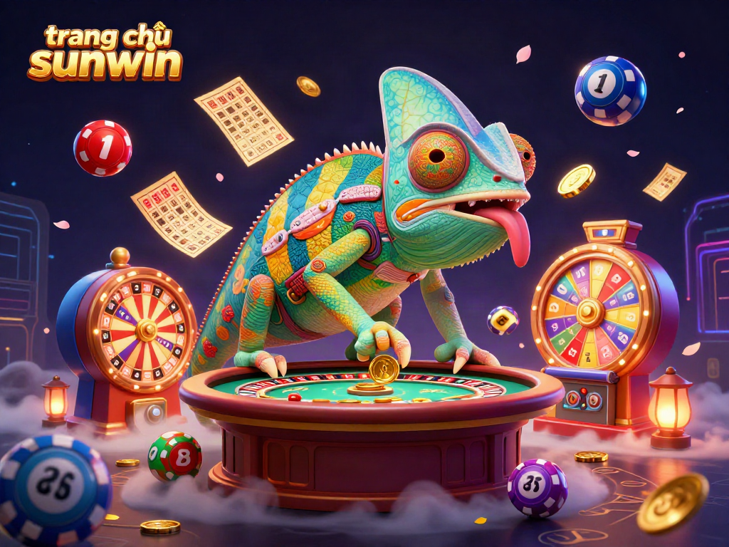 Engage in thrilling gameplay at trang chủ sunwin casino, where colorful lottery balls celebrate big wins.