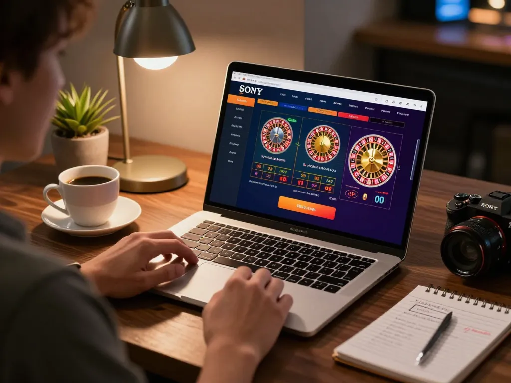 Player engaging with lc88 casino app at home, emphasizing strategic online gaming.