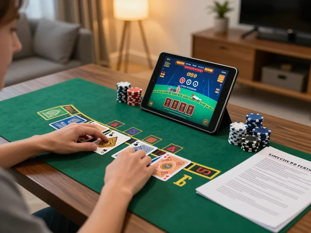Engaging with the ffmpeg api for online casino gaming on a tablet while chips and cards display during gameplay