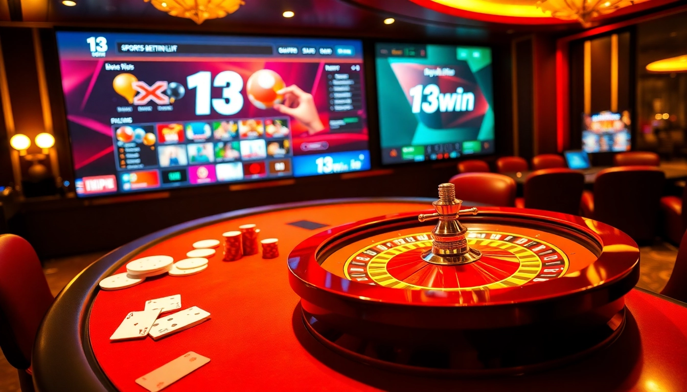 Immerse in the vibrant world of online gambling with 13win’s exciting casino table scene.