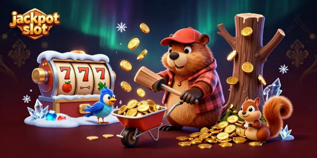 Experience a thrilling jackpot slot adventure with fun characters and dynamic casino visuals.
