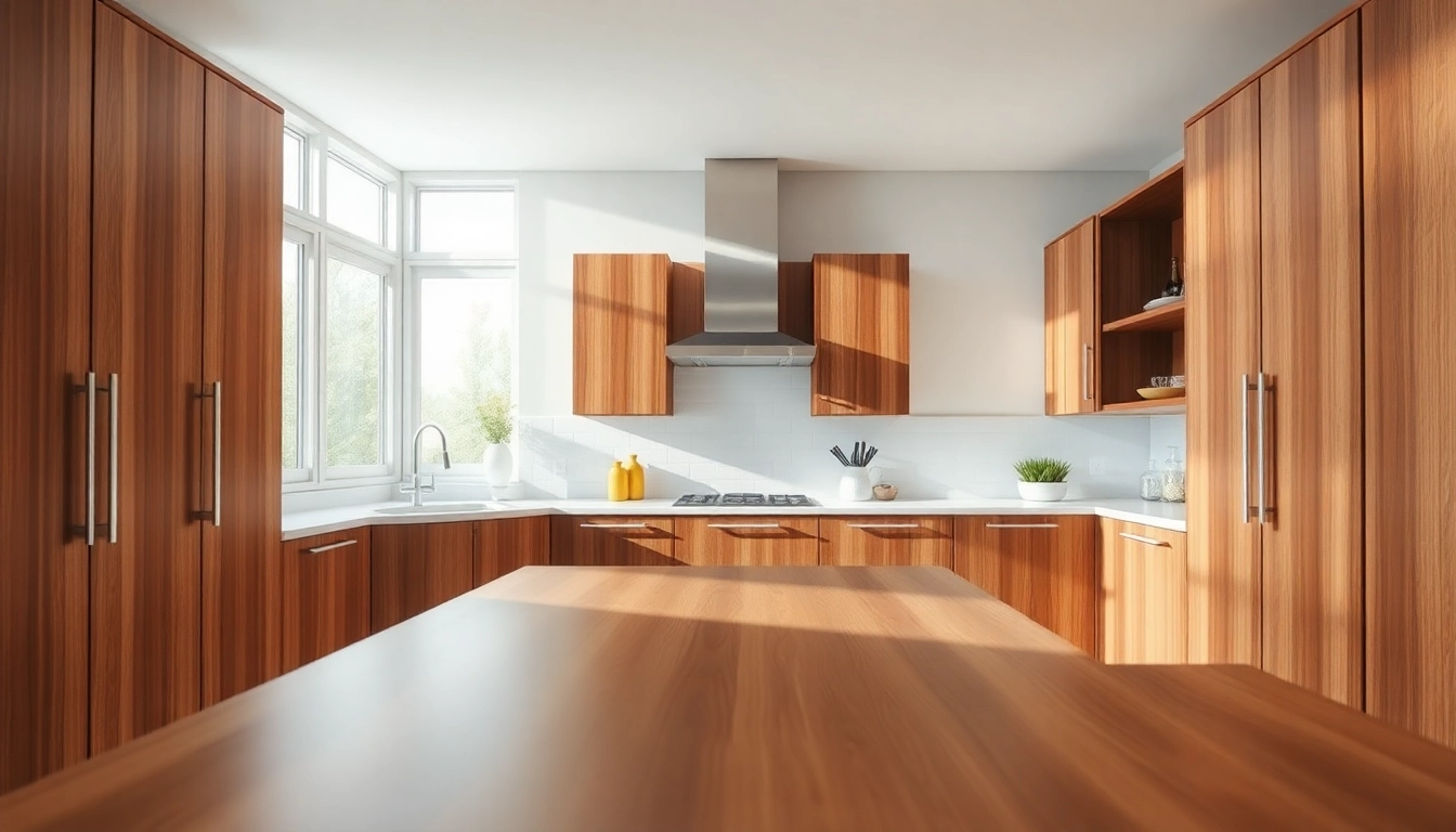 Cabinet Refacing Saint Petersburg FL showcasing modern kitchen cabinets with bright natural lighting.