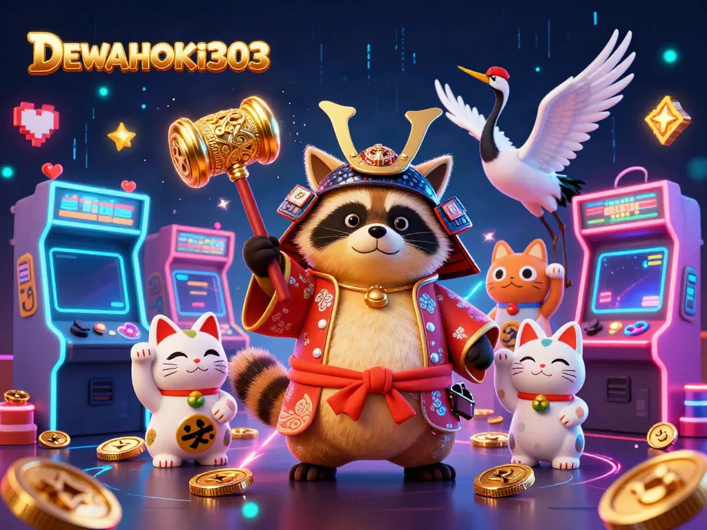 DEWAHOKI303 mempromosikan permainan slot dengan suasana ceria penuh warna dan keberuntungan.