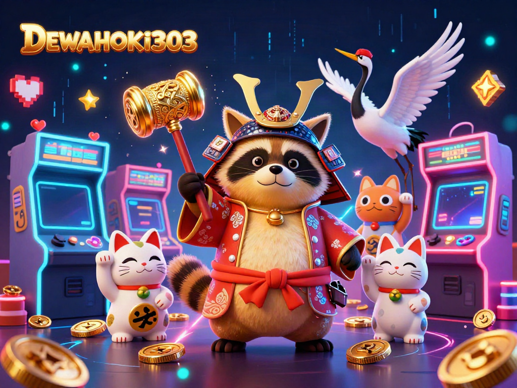 DEWAHOKI303 mempromosikan permainan slot dengan suasana ceria penuh warna dan keberuntungan.
