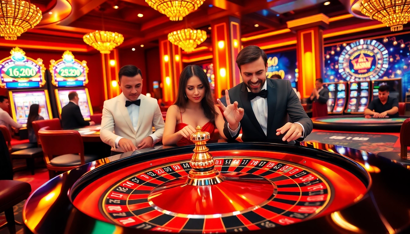 Experience the thrill of ph365 casino with players at an exciting roulette table.