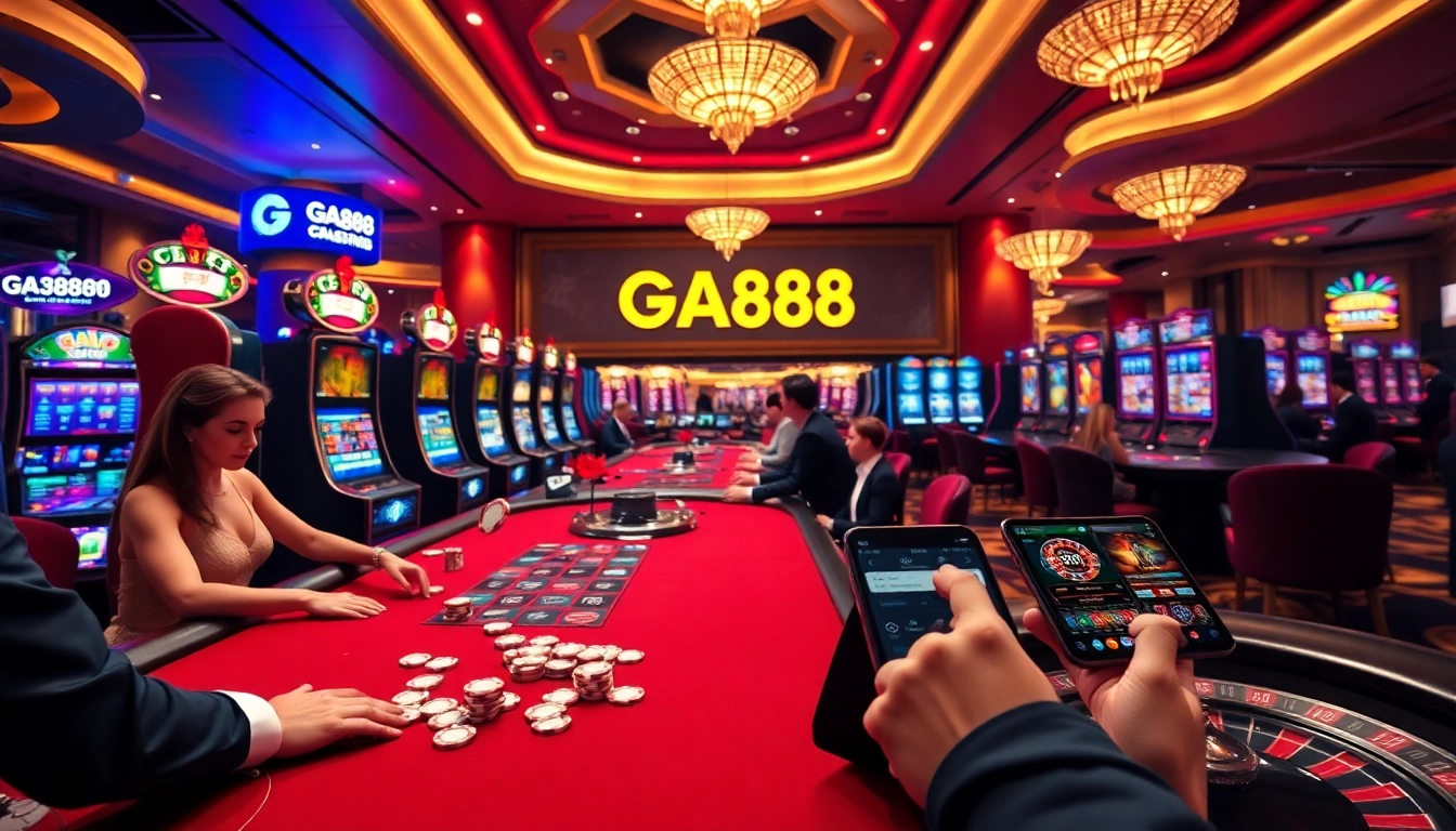 Experience the excitement of GA888 with dynamic casino games and vibrant betting scenes.
