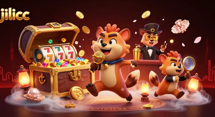 Experience the vibrant casino world of jilicc with hyenas in laughter and gaming action.