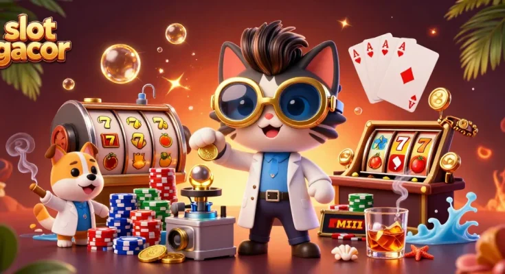 Engage in dynamic gameplay at slot gacor with vibrant slot reels and golden rewards.